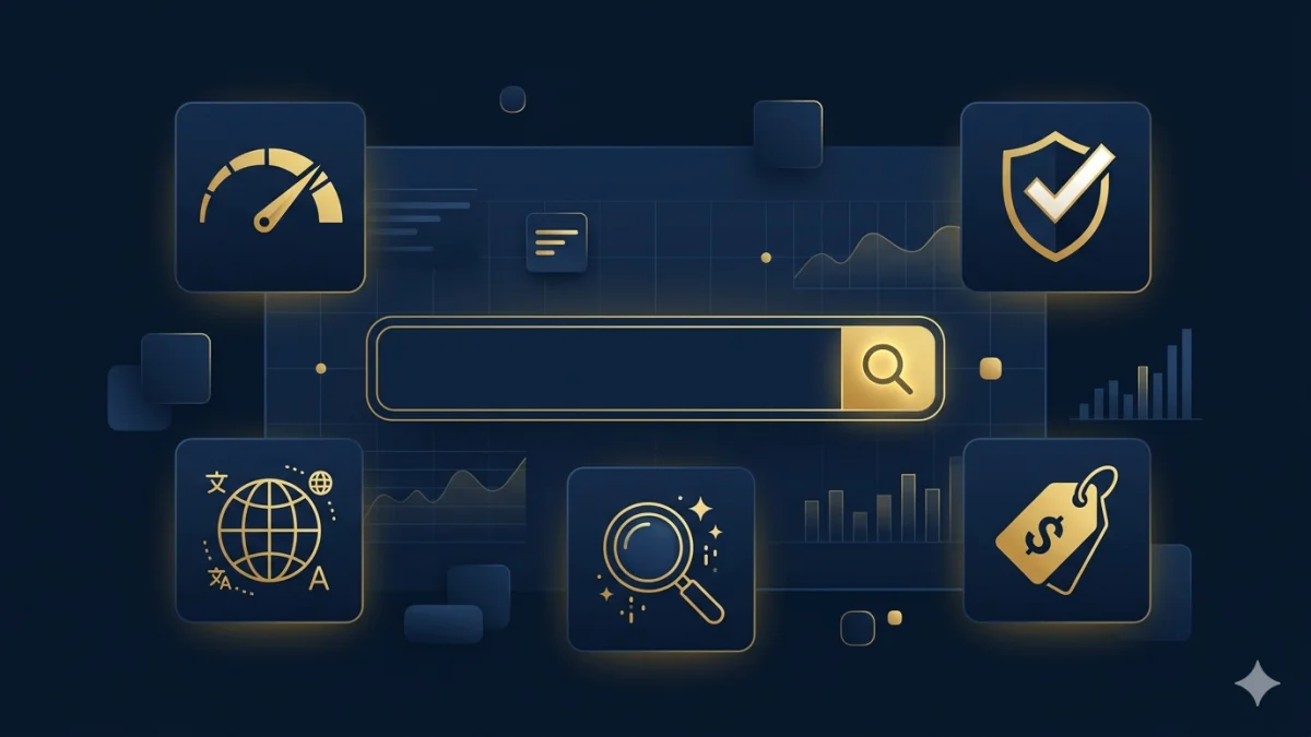 Evaluation criteria for AI e-commerce search engine